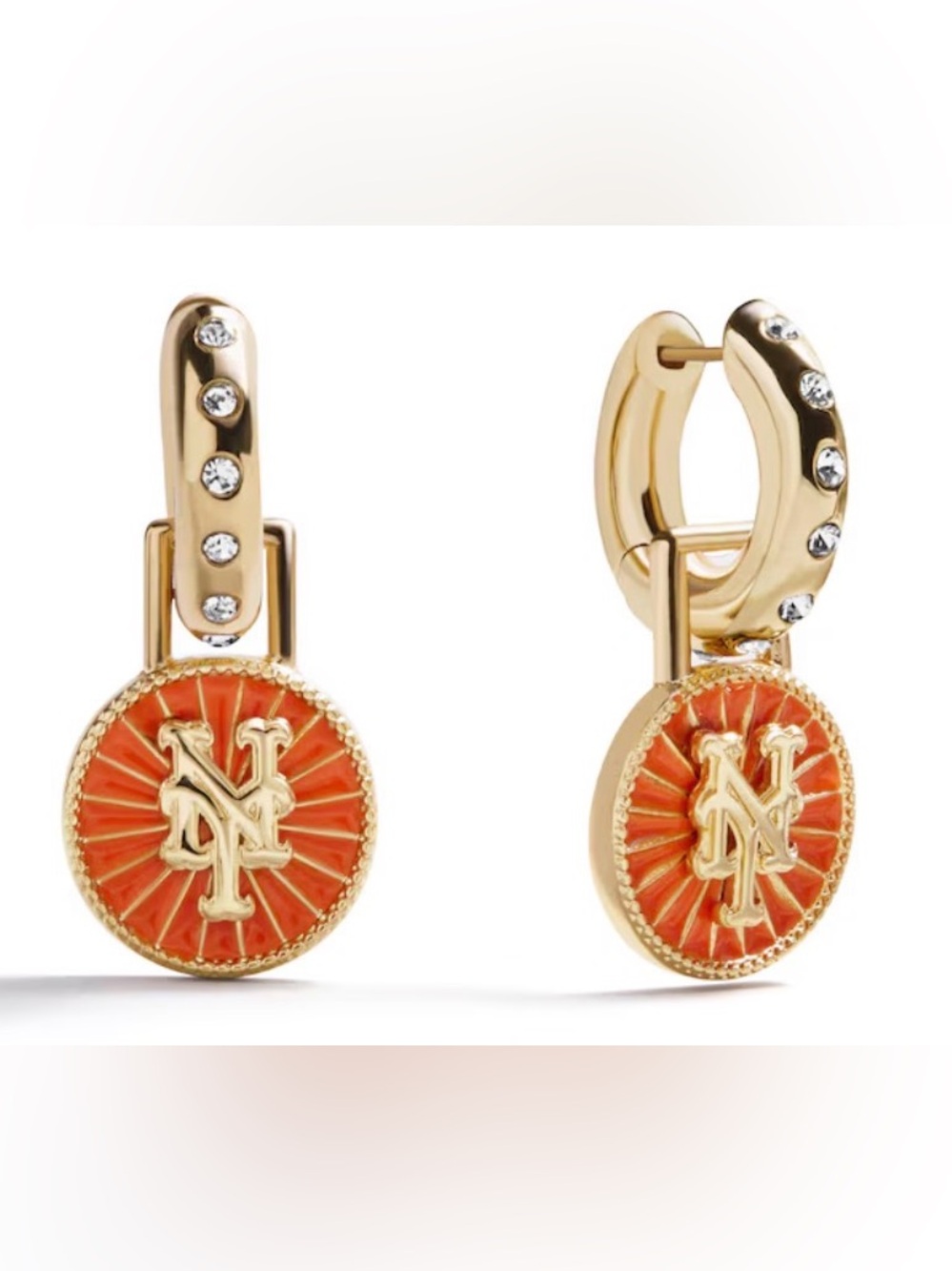 NEW Bauble Bar New York Mets Earrings